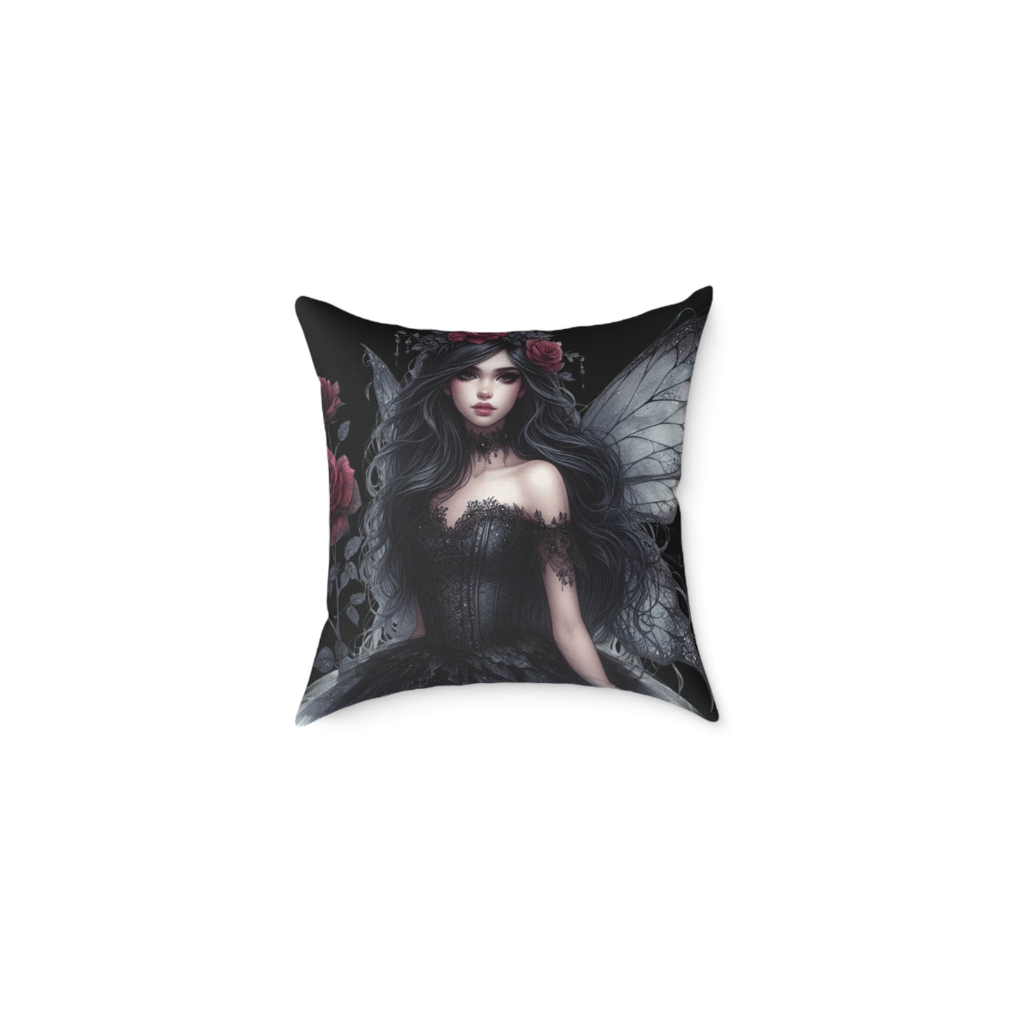 Gothic Fairy Square Throw Pillow