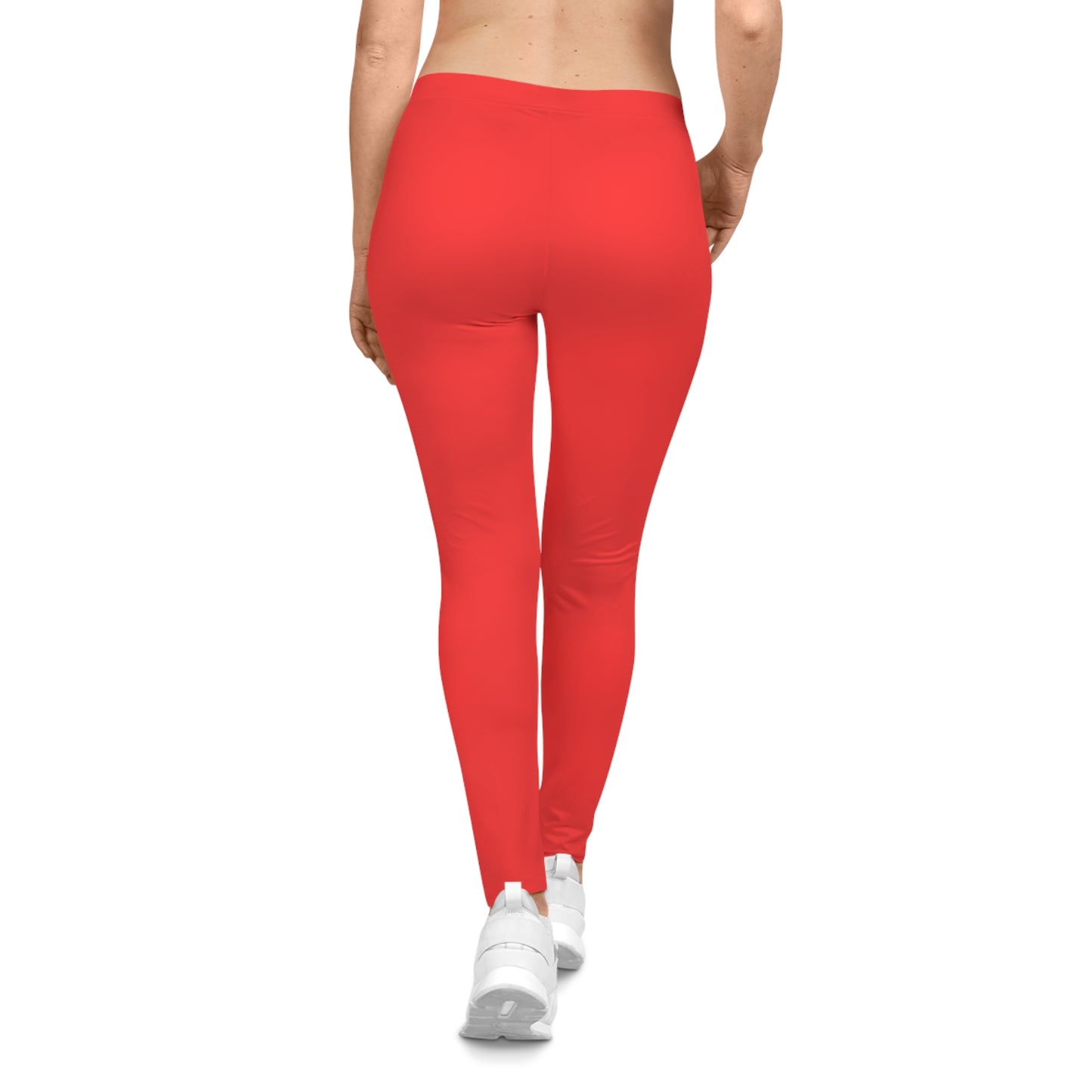 Comfortable Red Women's Casual Leggings for Everyday Wear