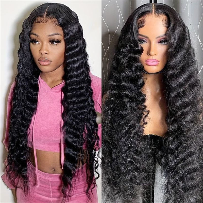Deep Wave Lace Front Human Hair Wig