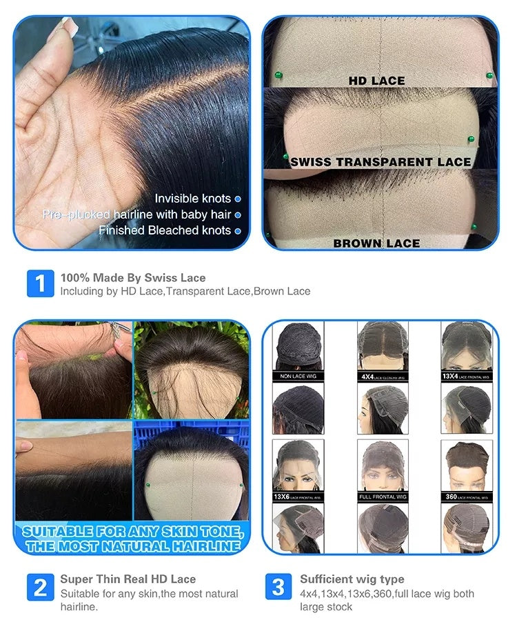 Brazilian Human Hair Front Lace Wig