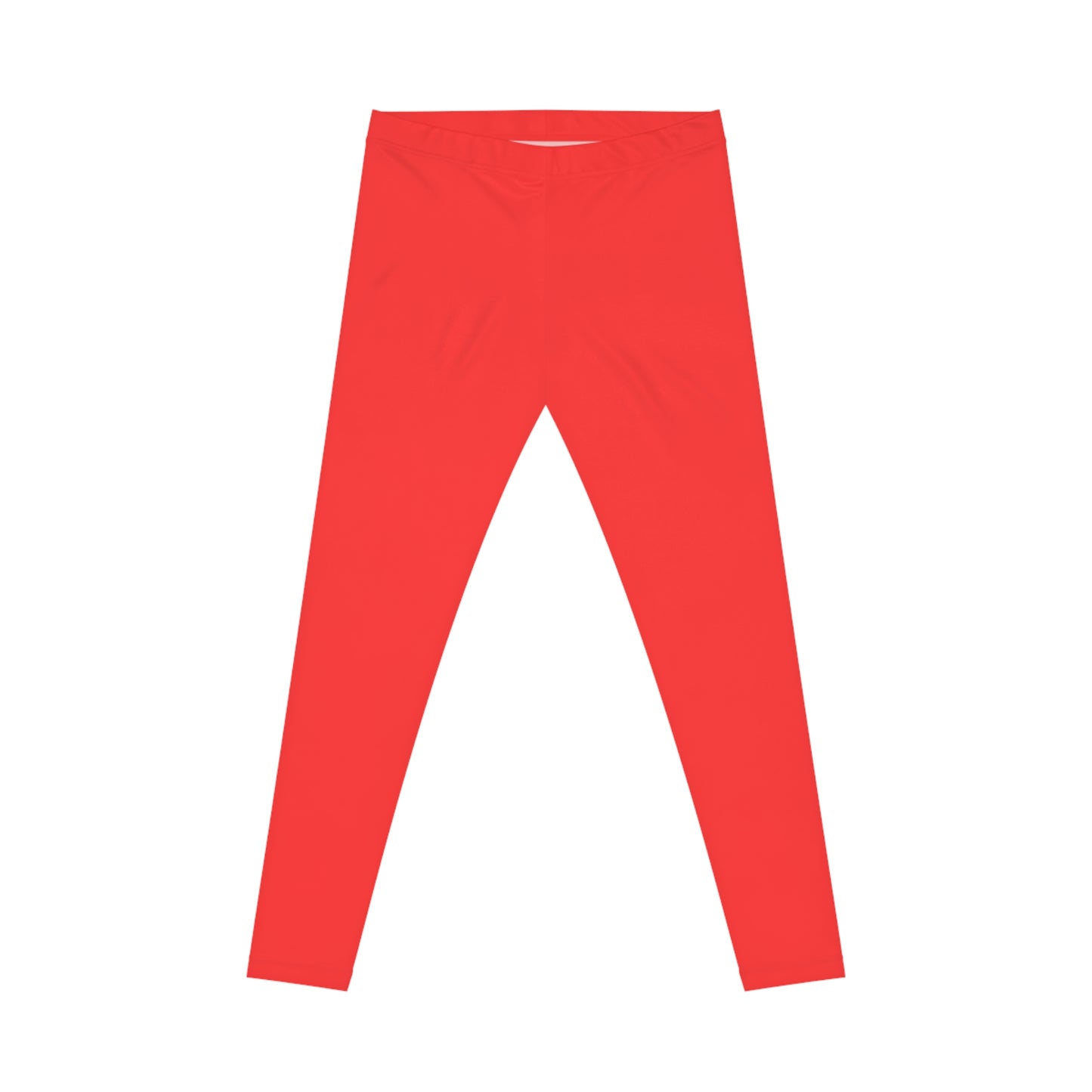 Comfortable Red Women's Casual Leggings for Everyday Wear