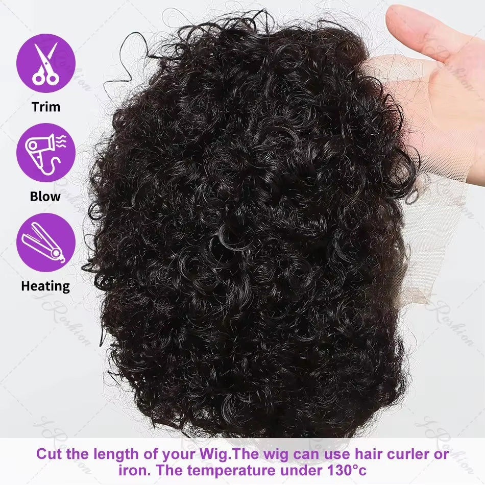 6 Inch Pixie Lace Front Wig Human Hair