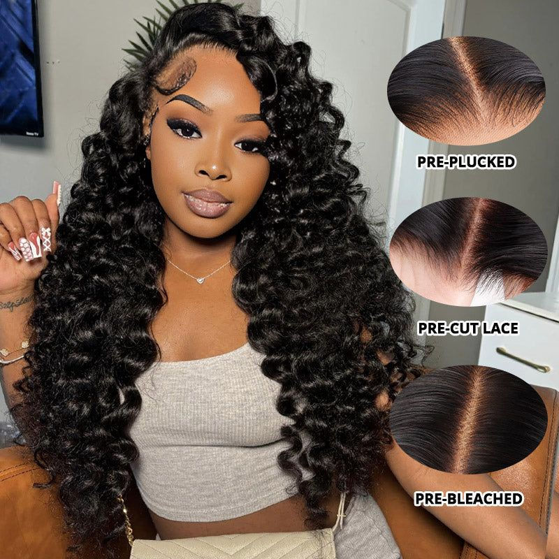 Deep Wave Lace Front Human Hair Wig